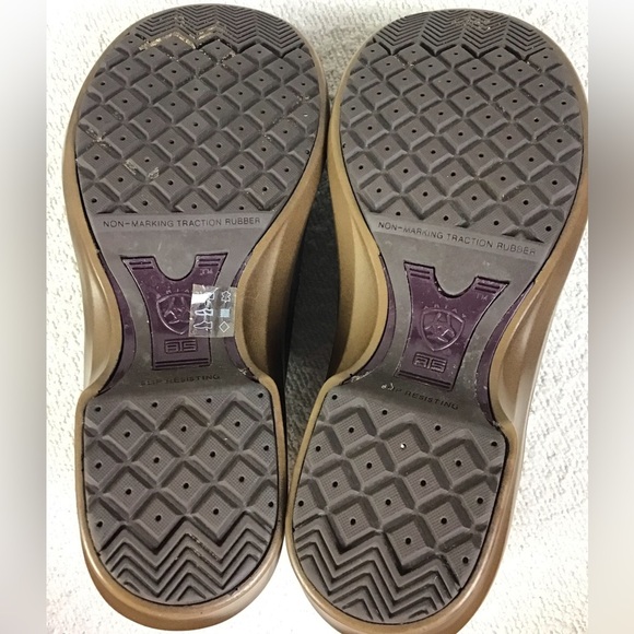 Ariat Women's Hera Expert ASTM Work Clogs Brown Distressed Leather Size 7 - Picture 7 of 8